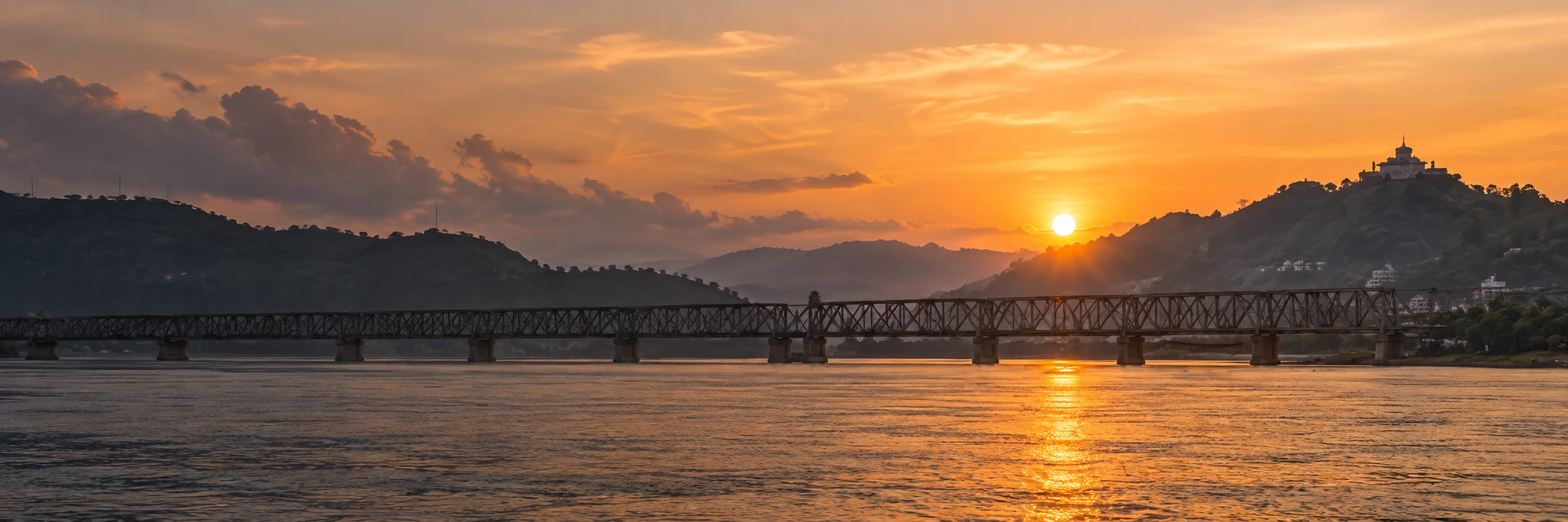 Evening traffic and city roads in Guwahati