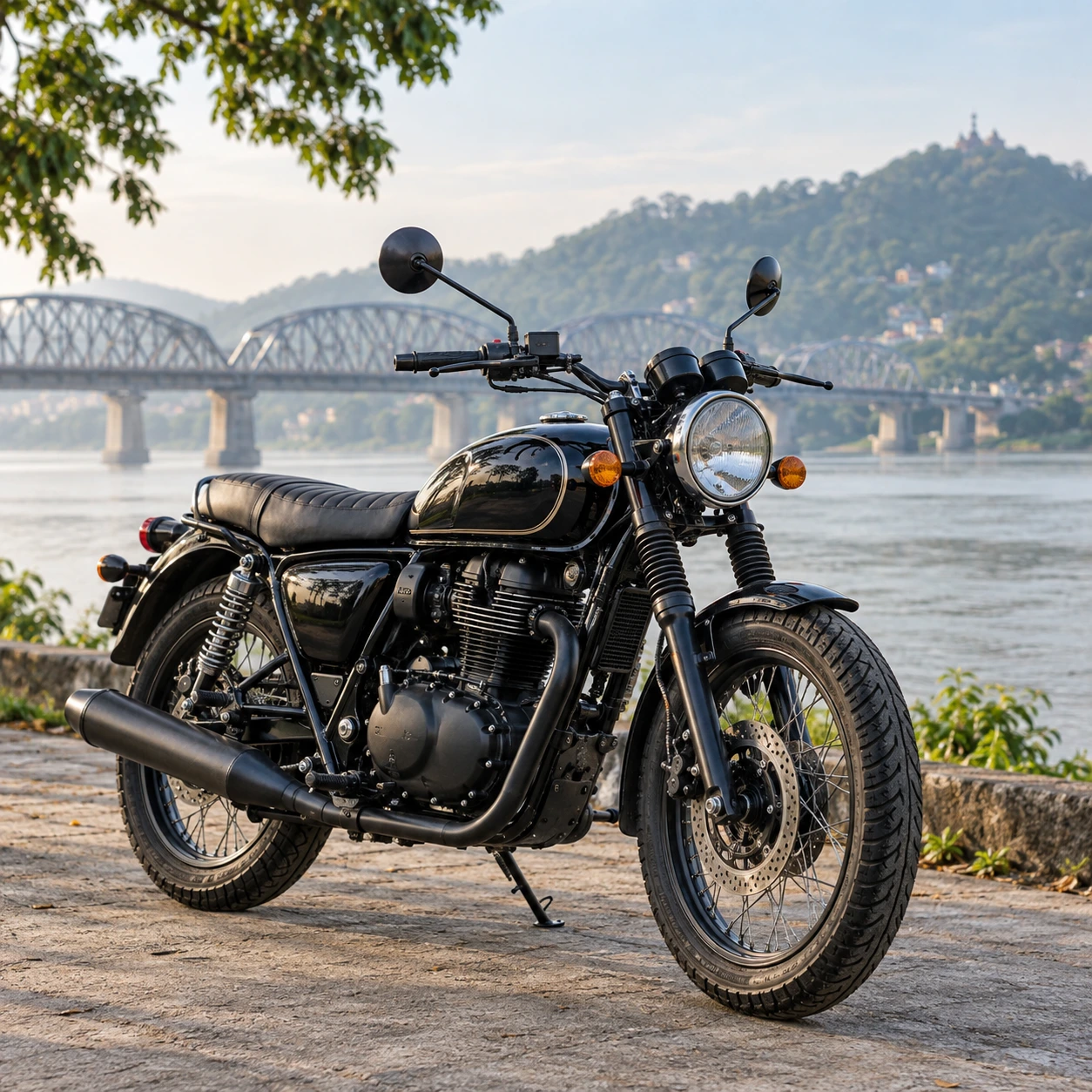 Motorcycle ready for MechiGo service